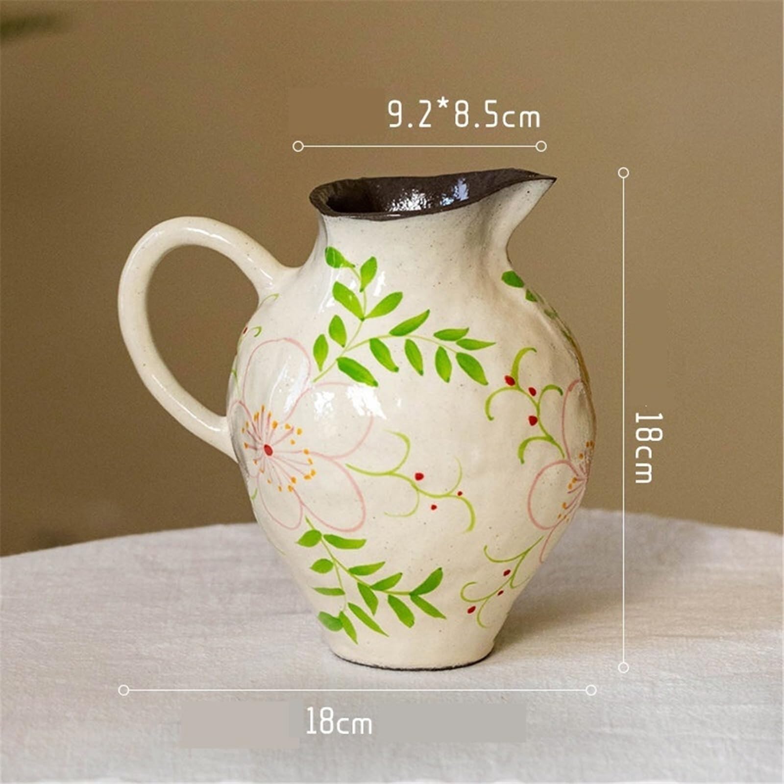 Vase à Fleurs Peint la Main en céramique Décoration d'intérieur | Décoration de la maison(Petit)