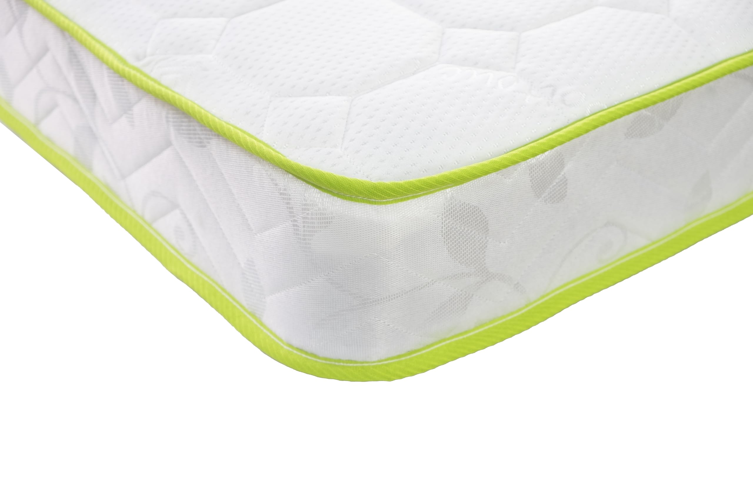 Sareer Kids Pocket Memory Foam Mattress, Quilted Top, 90 x 190 cm (Green, Single)