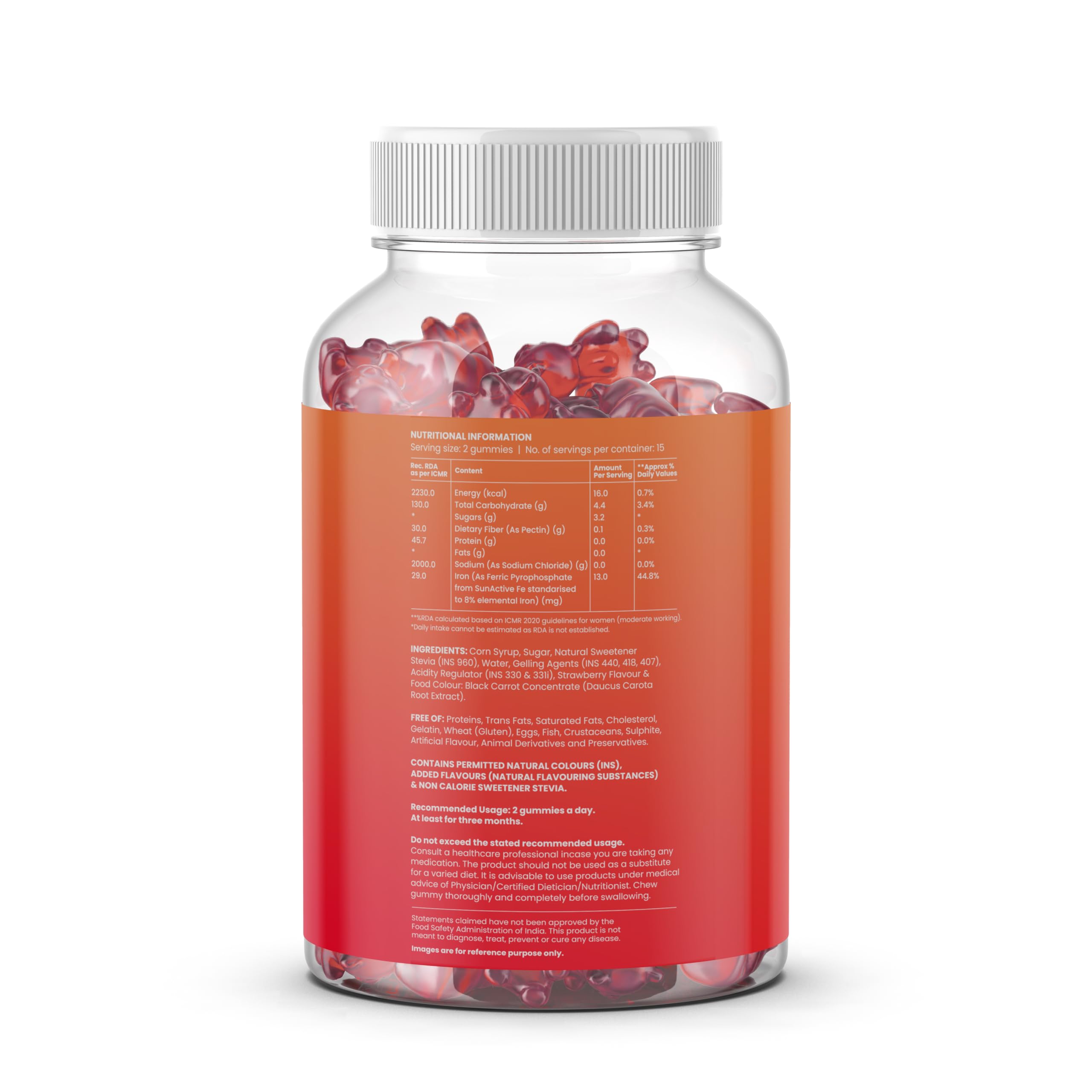Gytree Iron Gummies for Women with W.H.O.-Recommended SunActive Fe | Pregnancy-Safe Clinically Proven Iron Supplement for Women | Supports Haemoglobin & Immunity | Helps Treat Anaemia | Pack of 60 — Amazon image 9