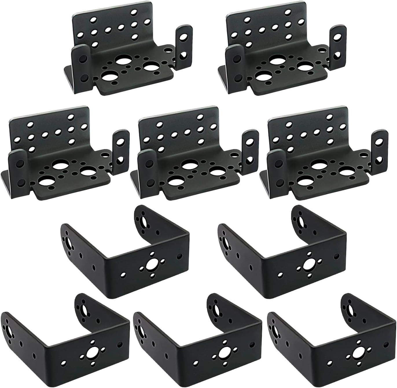5 Sets Pan Tilt Servo Mount Bracket for MG995 MG996R S3003 U-Shaped L-Shaped Steering Gear Bracket Robot Car Boat