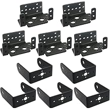 5 Sets Punch Tilt Servo Mount Bracket MG995 MG996R S3003 U Shape Right Angle Steering Gear Bracket for Robot Car Boat