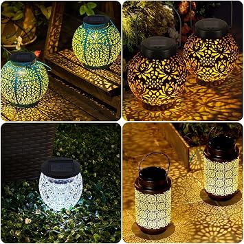 mizikuu 6 Pcs Solar Lights Replacement Top Solar Panels, 8cm LED Panel Lantern Lid 1.2V 600mAh Replacement with Warm Light for Outside Lanterns [Energy Class A]