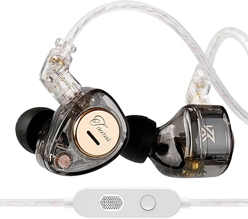 Miniatura 16 de KZ Castor - Auriculares intrauditivos, sonido de graves mejorado HiFi, IEMs aislantes de ruido ajustables, auriculares con cable de doble