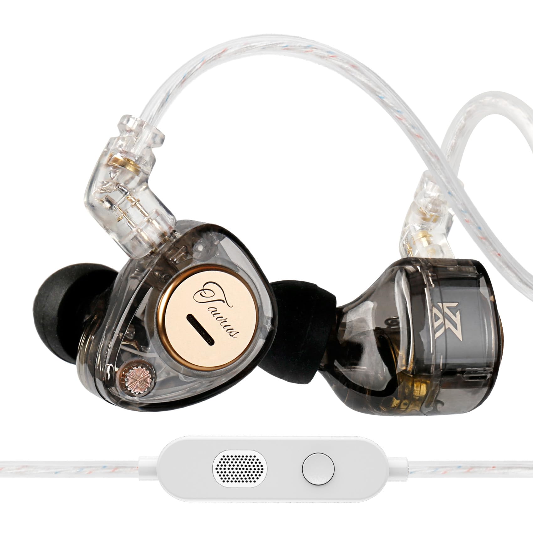KZ Taurus in Ear Monitor Headphones, Horizontal 2DD Gaming Earbuds Wired IEM in Ear Headphones, Noise Cancelling Ear Buds Sound Localization in-Ears for Singers Musicians Audiophiles