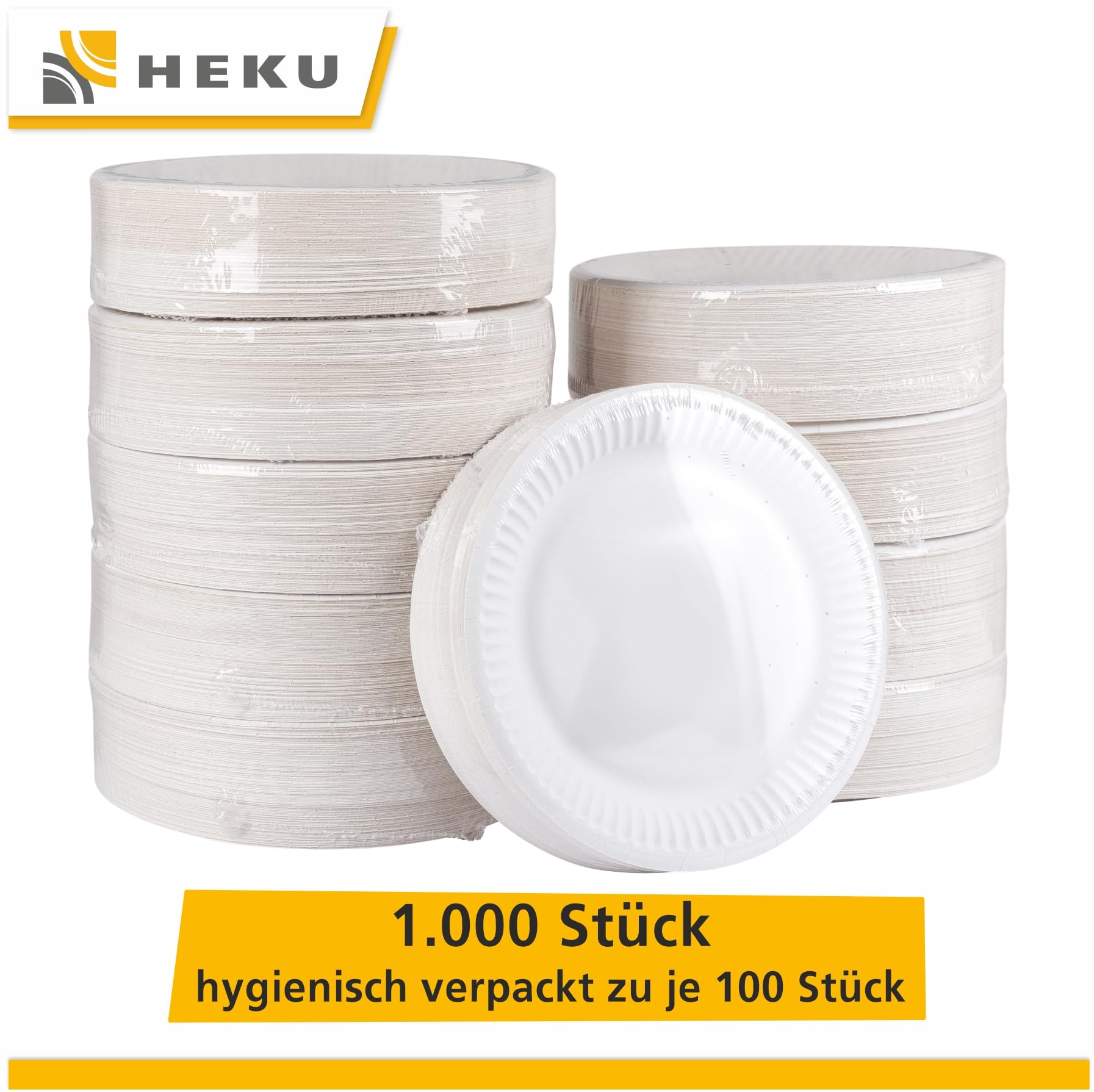 Heku 1000 piatti di carta, Ø 18 cm