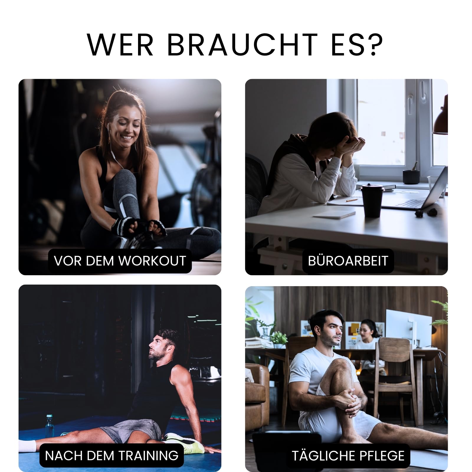Recovery Boots, Beinmassagegerät Luftkompressionsart für Zuhause – Kompressionsmassage für Beine & Füße gegen Müdigkeit & Schwellung, fördert Durchblutung (L:183-195 CM)