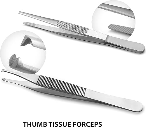 Miniatura 6 de SURGICAL ONLINE - Juego de tijeras de sutura - Kit de eliminación de sutura de acero inoxidable de grado OR para entrenamiento médico