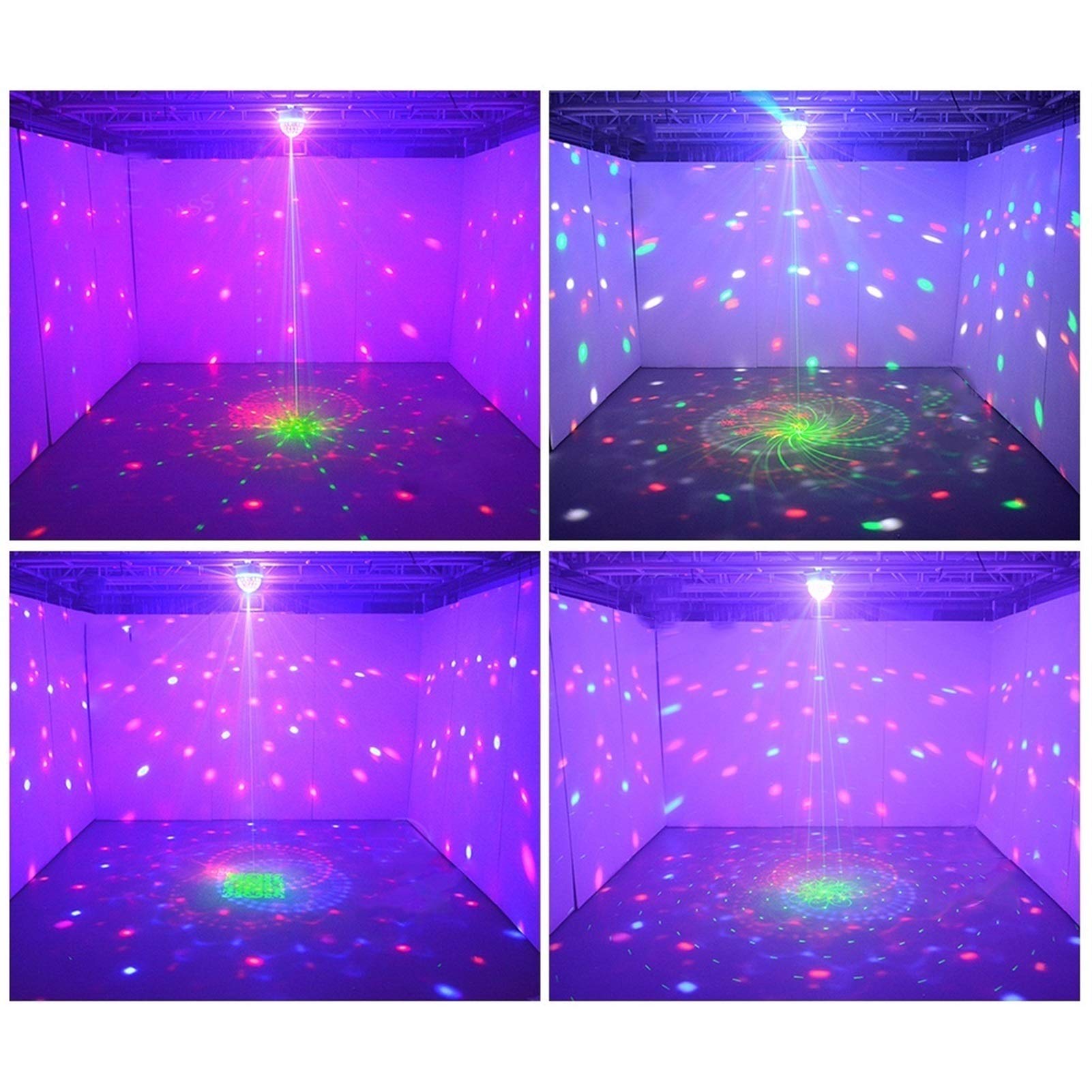 YXCKG Musica Attivata Palla da Luci Discoteca, Luci Discoteca LED, Luce di Scena DJ Luci da Discoteca Colorate, Spettacolo di Luci da Ballo per Feste in Casa (Color : Style B)