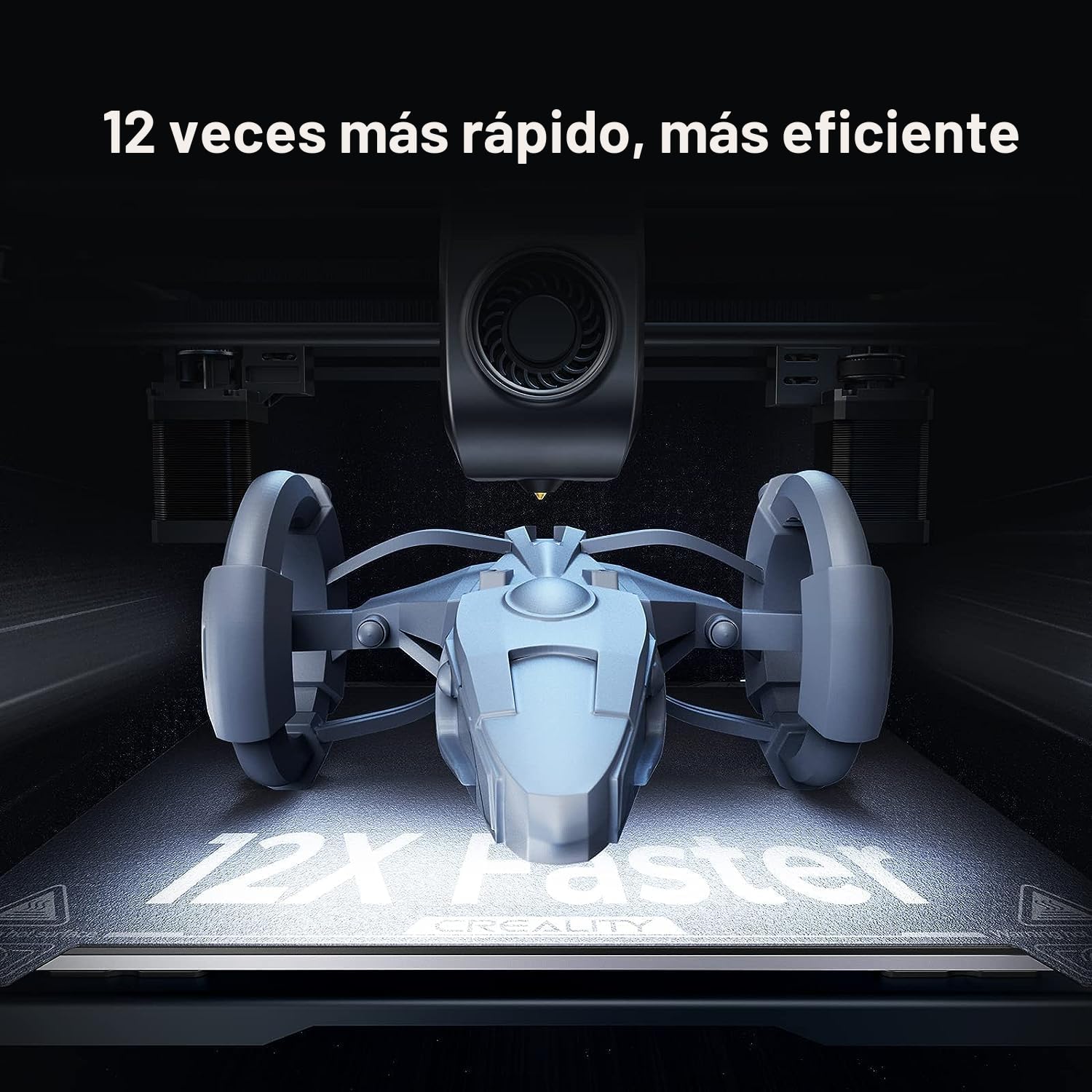 Creality K1 Impresora 3D 600mm/s Ultra Rápida Velocidad de Impresión, Impresora Inteligente con CPU Dual Core 1.2 GHz, Impresora 3D DIY LCD Auto Nivelación