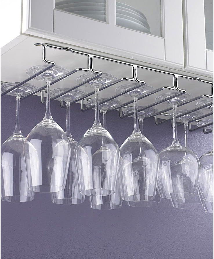 Wine Enthusiast Large Under Cabinet Stemware Rack