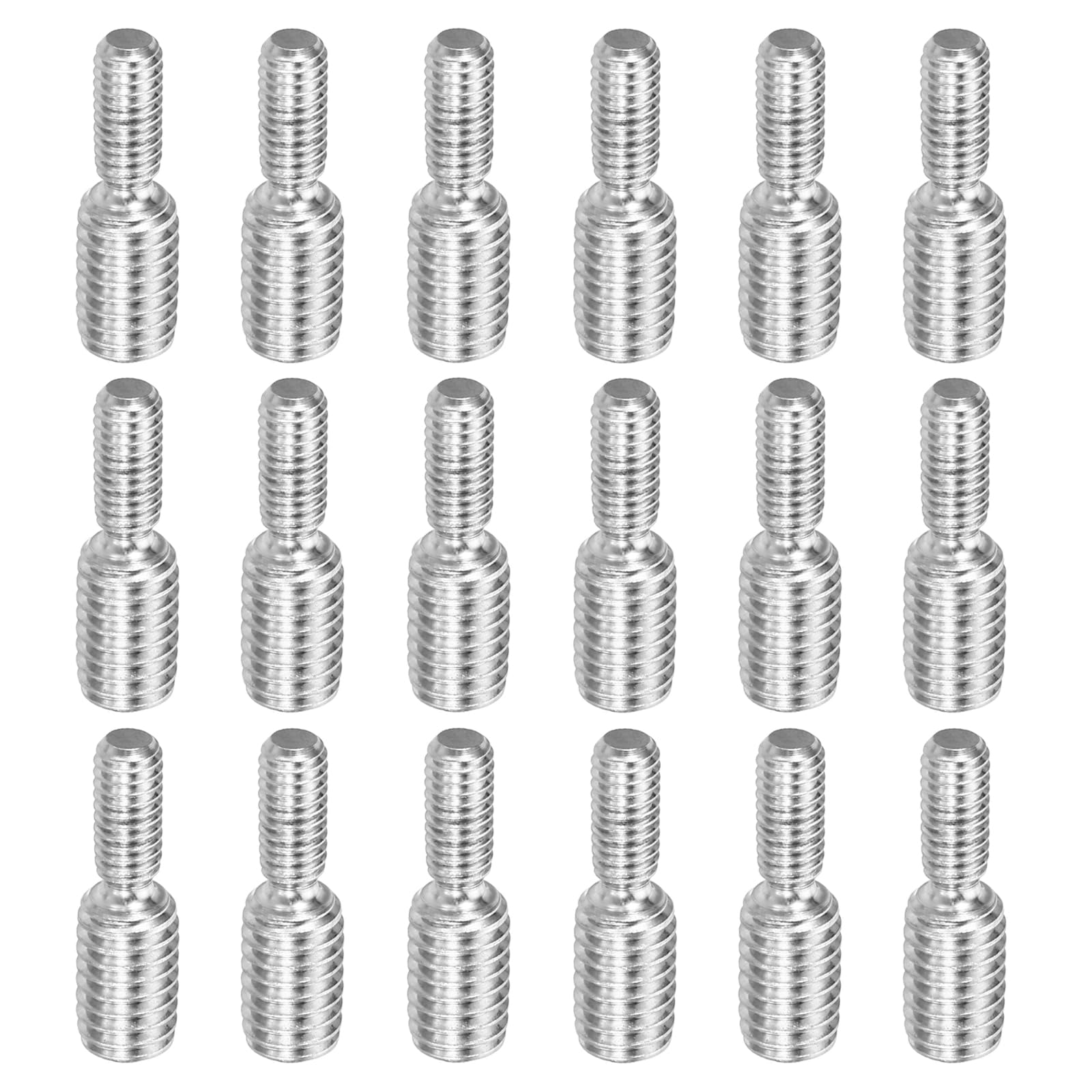 PATIKIL M4x10 to M6x10 Double End Threaded Stud Screw Bolt