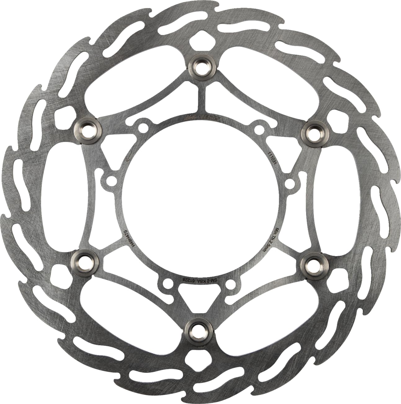 Moto Master Disco Freno Moto Flame Fixed Posteriore per un raffreddamento ottimale e resistenza - spessore 4 mm