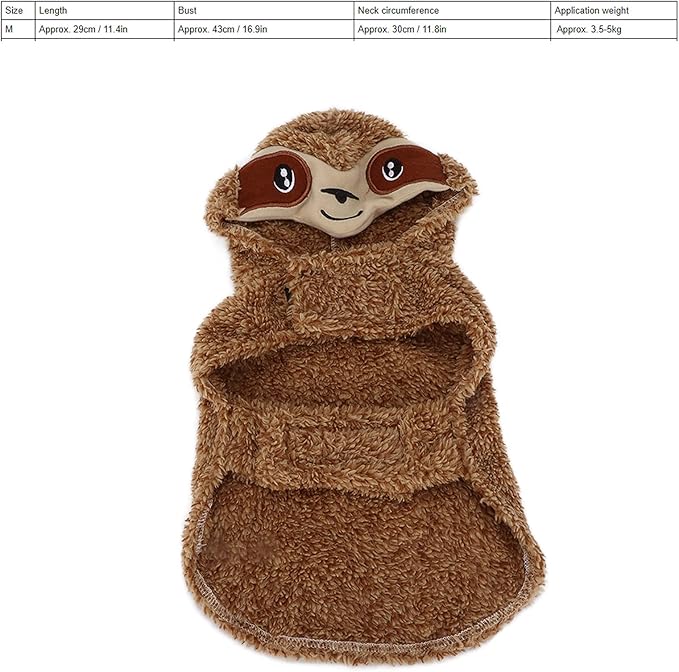 Disfraz de Halloween para Perro GLOGLOW, Traje de Peluche con Capucha miniatura 5