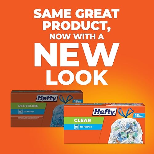 Miniatura 2 de Bolsas para Basura de Reciclaje Hefty Transparente 13 Galones 60 Unidades
