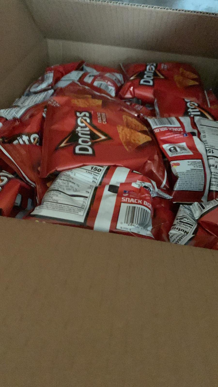 <font style="vertical-align: inherit"><font style="vertical-align: inherit">        Doritos 纳乔奶酪风味玉米片，1 盎司（40 片装）       </font></font> photo review