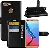 HualuBro Funda ZTE Blade V9, Premium PU Cuero Leather Billetera Wallet Carcasa Flip Case Cover para ZTE Blade V9 Smartphone (Negro) HualuBro Funda ZTE Blade V9, Premium PU Cuero Leather Billetera Wallet Carcasa Flip Case Cover para ZTE Blade V9 Smartphone (Negro)