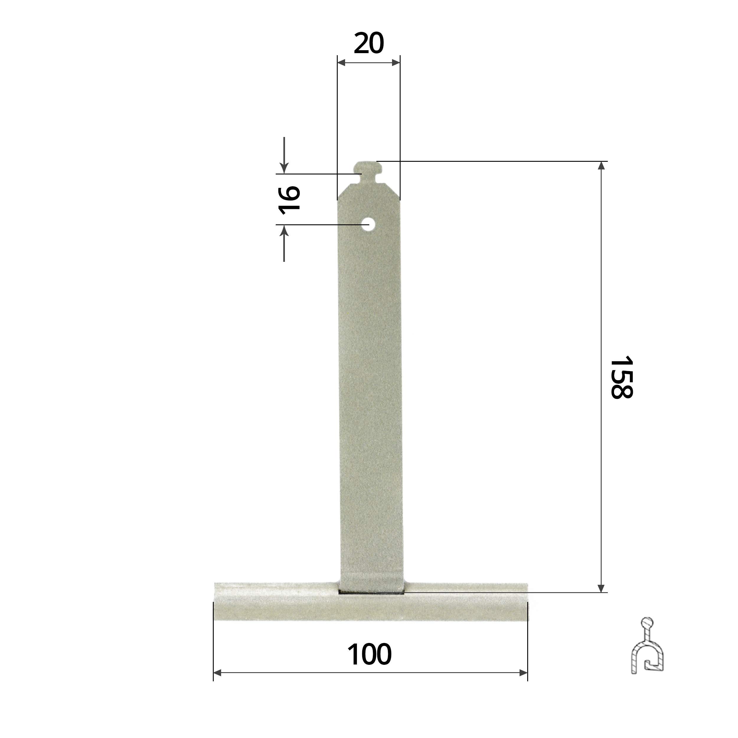 Selve - Soporte para persianas enrollables - Recambios para persianas enrollables - Con protección de fieltro para persianas exteriores, compatible con muchos perfiles, duradero y fácil de instalar