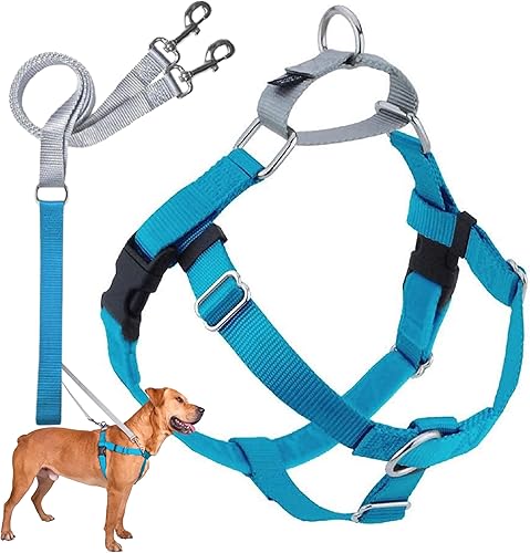 2 Hounds Design - Arnés para perro (libertad sin tirar), control ajustable, suave y cómodo para pasear perros fácilmente, para perros pequeños,