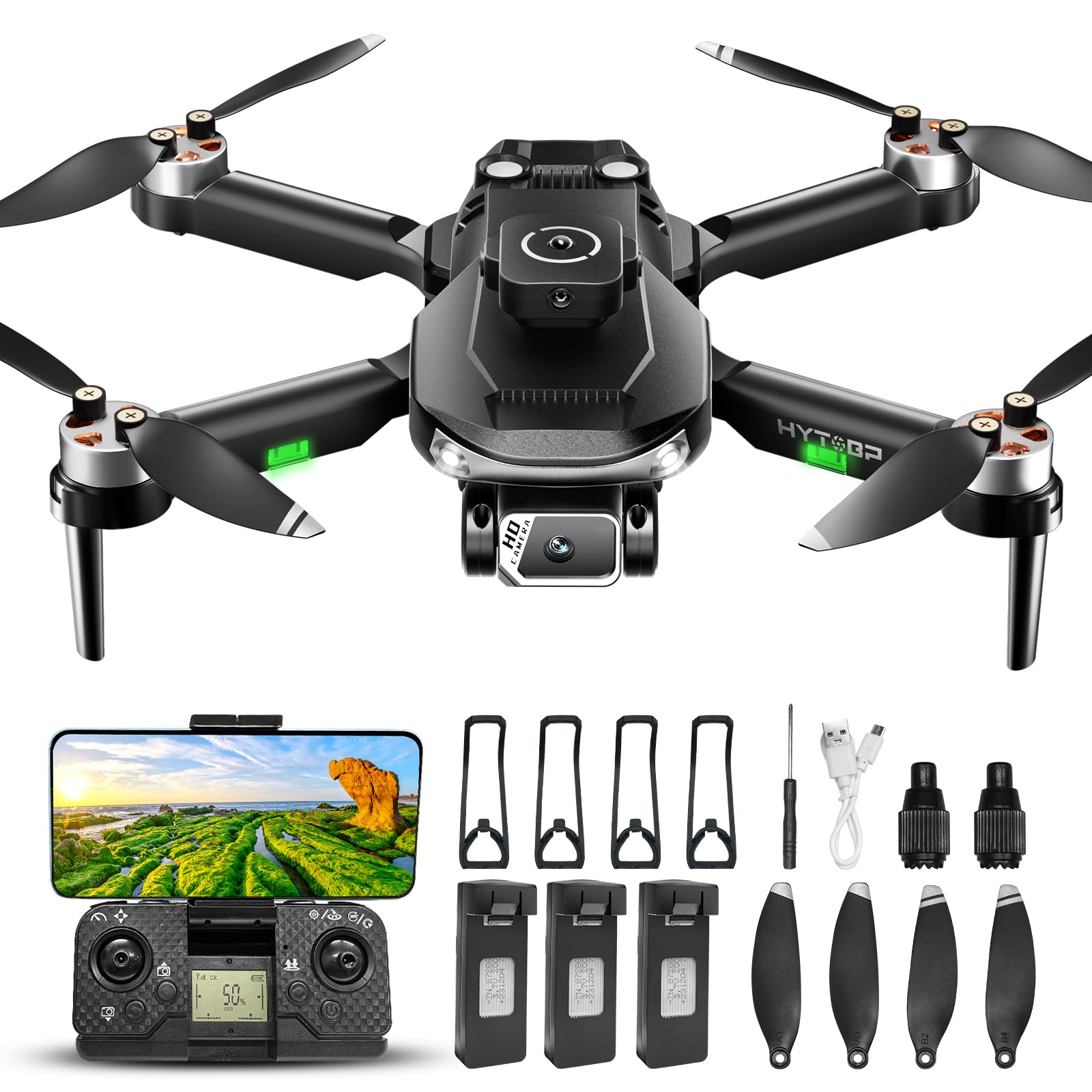 S165 Drohne mit Kamera 1080P für Erwachsene & Anfänger - 2-Kamera-System, 40 Min Flugzeit (3 Akkus), 5G WiFi, One-Key Start, Klappbares Mini-Drohnen Set(Ab 14 Jahren)