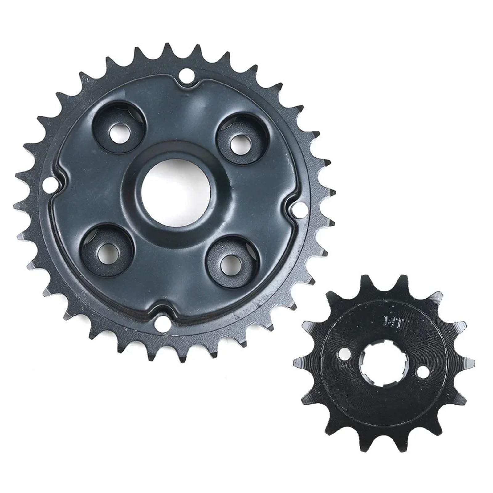 NKURTPC Motorcycle Sprocket Fit For Honda CA250 CA 250 CA250T CB250 91-08 CD250 88-94 CM250 520 14T 32T Motorcycle Front Rear Sprocket Kit(Front and Rear)