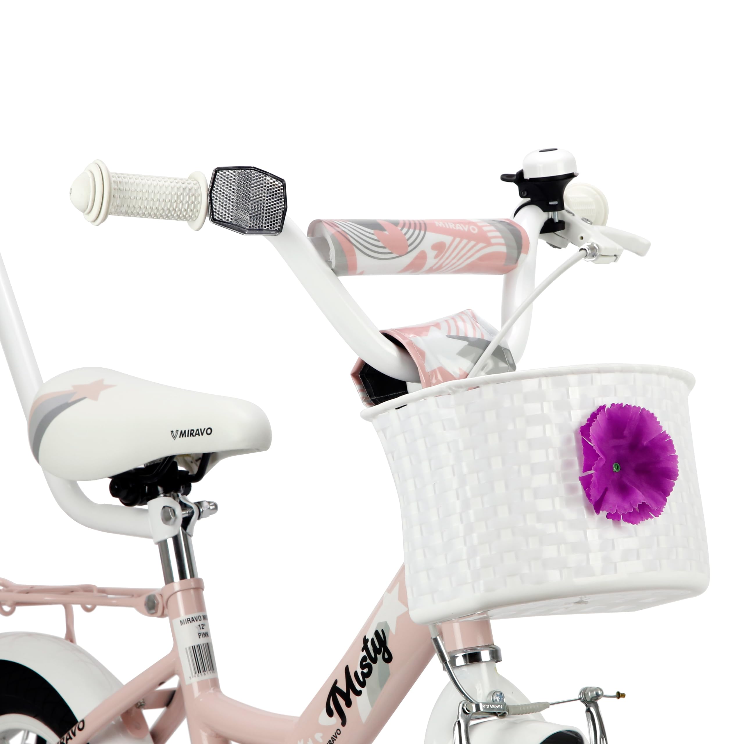 Kinderfahrrad Fahrrad Kinder Ab 2 Bis 8 Jahre Schubstange V-Brake Bremsen Rückstrahl Aufkleber 12 16 20 Zoll Radgröße Korb Für Mädchen Misty