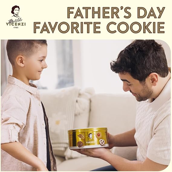 Matilde Vicenzi Minivoglie Shortbread Cookies Gift Tin - Assorted Italian Butter Cookies & Pastries for Gifting, Italian Cookies Gifts For Birthdays, Special Occasions, Kosher Dairy, Non-GMO, 17.6 oz
