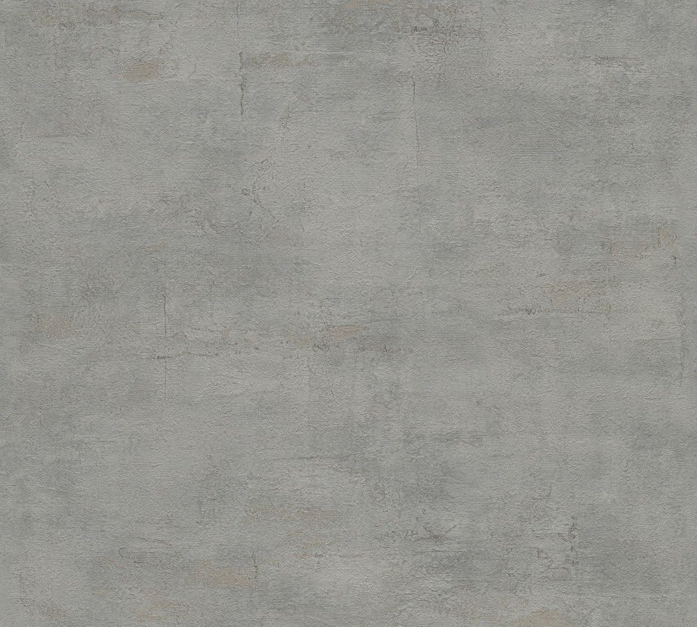 A.S. Création Plain Wallpaper Elements Non-Woven Wallpaper 10.05 m x 0.53 m Grey Made in Germany 306683 30668-3