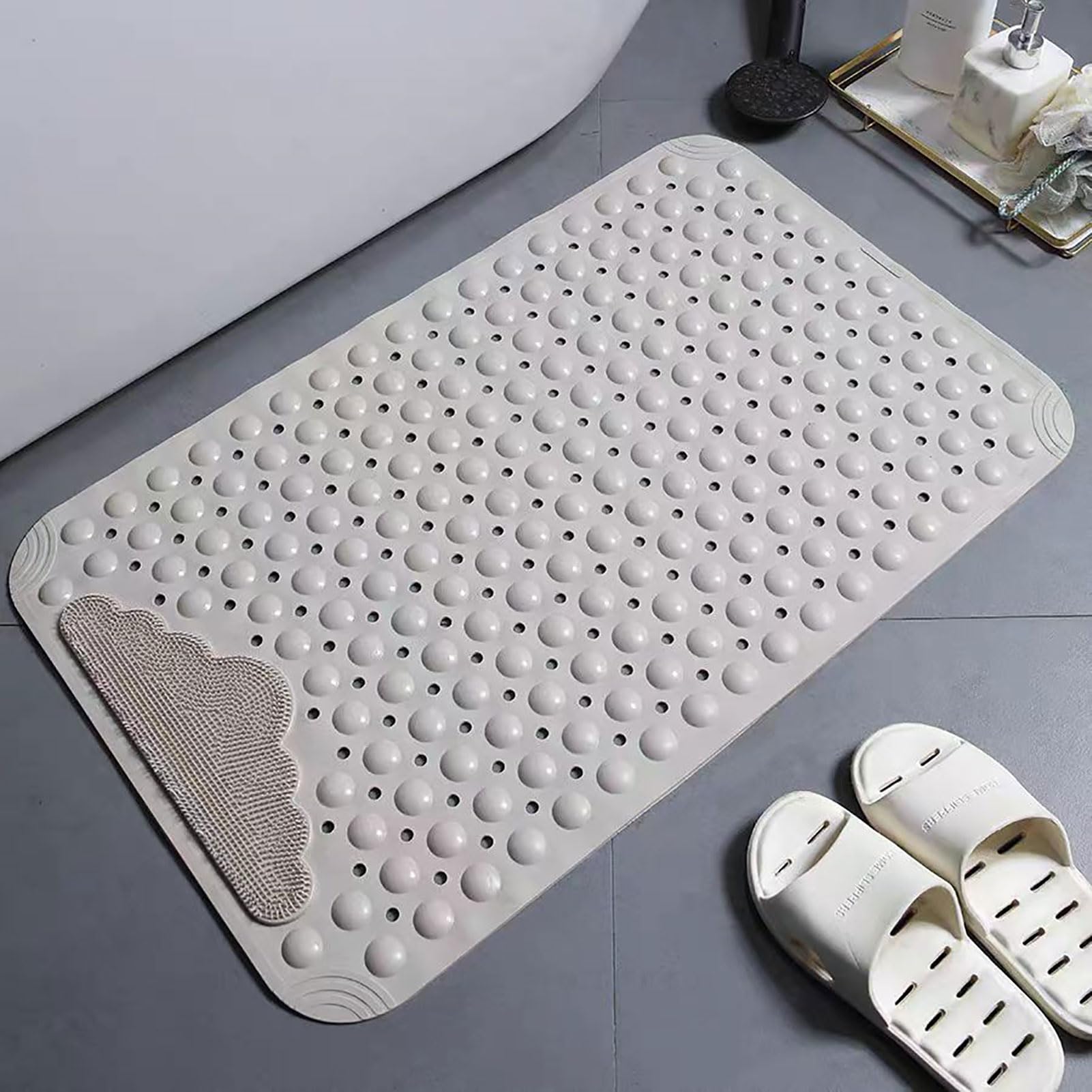 Antislip badmat, 38 x 69 cm, antislipmat voor de badkuip, badmat