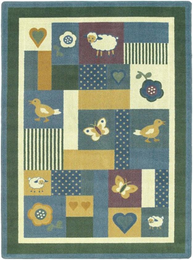 Joy Carpets Kid Essentials Infants & Toddlers Baby Love Rug, Soft, 3'10" x 5'4"
