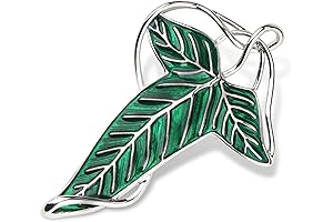 Elegance Elven Green Tree Leaf Enamel Pin: A Lucky Charm for Enchanting Adventures