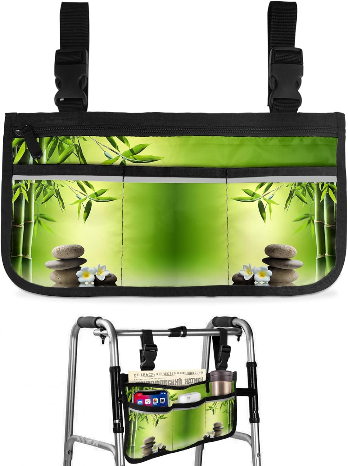 Wheelchair Bag, Wheelchair Armrest Accessories Spa Zen