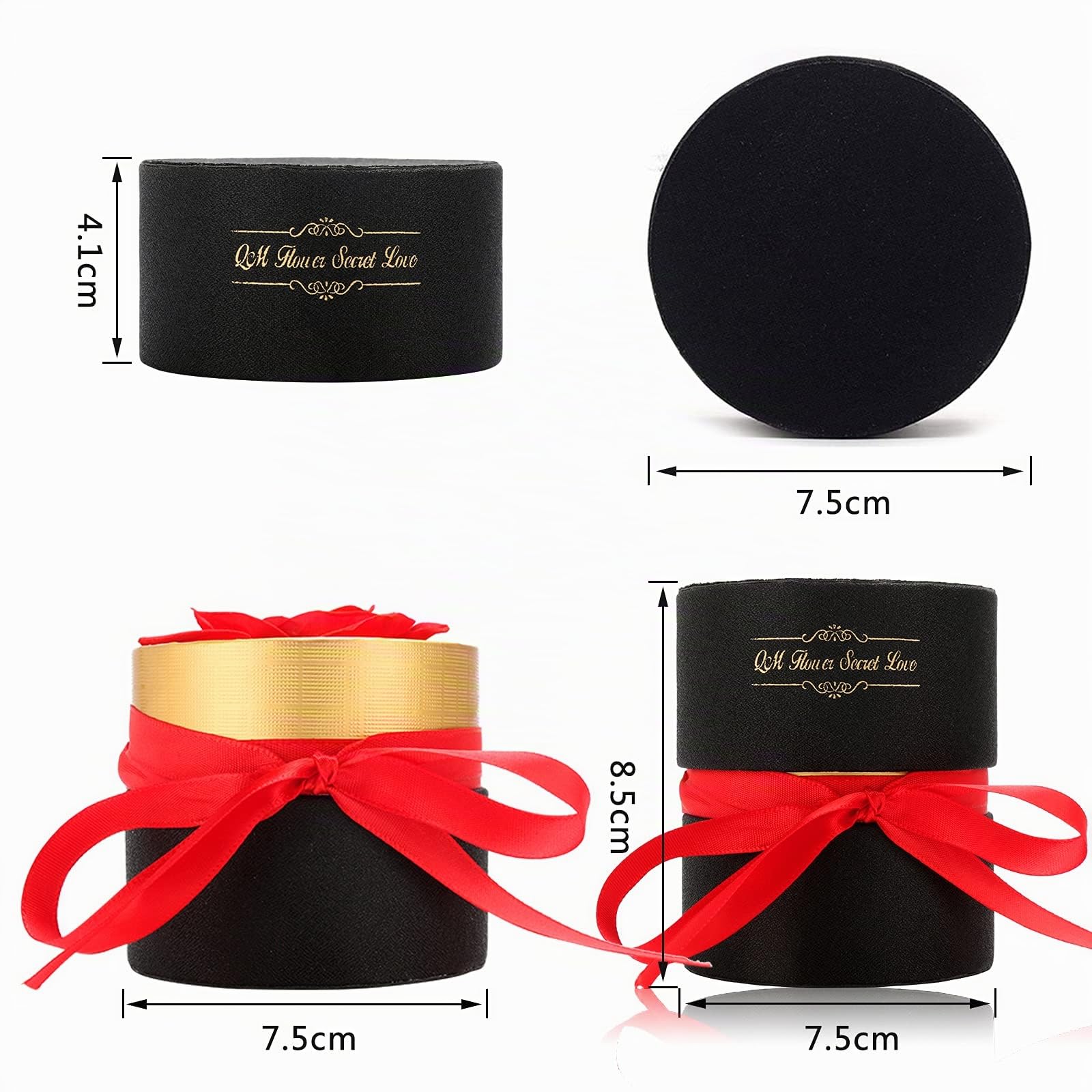 RANJIMA Rosa Stabilizzata Regalo Donna, Festa della Mamma Idee Regalo, Rosa Eterna Regali per Donne Compleanno, Anniversario Fidanzamento, Fiori Stabilizzati Regali Mamma Fidanzata Moglie Sorella