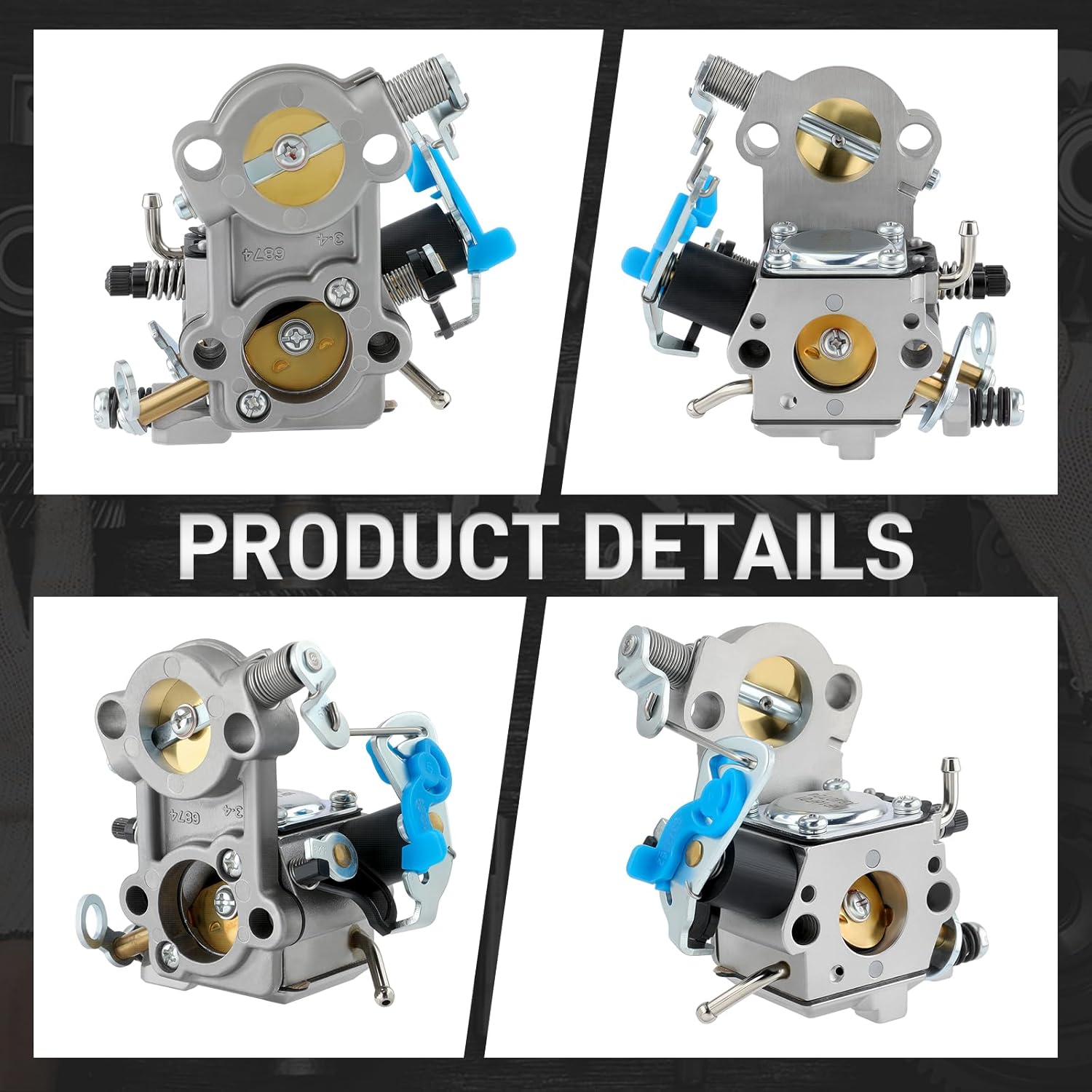 WTA-29 Carburetor 544883001 with Tune up Kit for Husqvarna 461 460 455 455E Gas Chainsaw for Jonsered CS2255 Chain Saw Carb WTEA-1-1 C1M-EL35 544227401 544312901 544888301