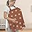 UHINOOS Nursing Cover for Mom Breastfeeding, Baby Privacy Nursing Covers Up Breathable Cotton with Ajustable Hoop for Mother (Brown)