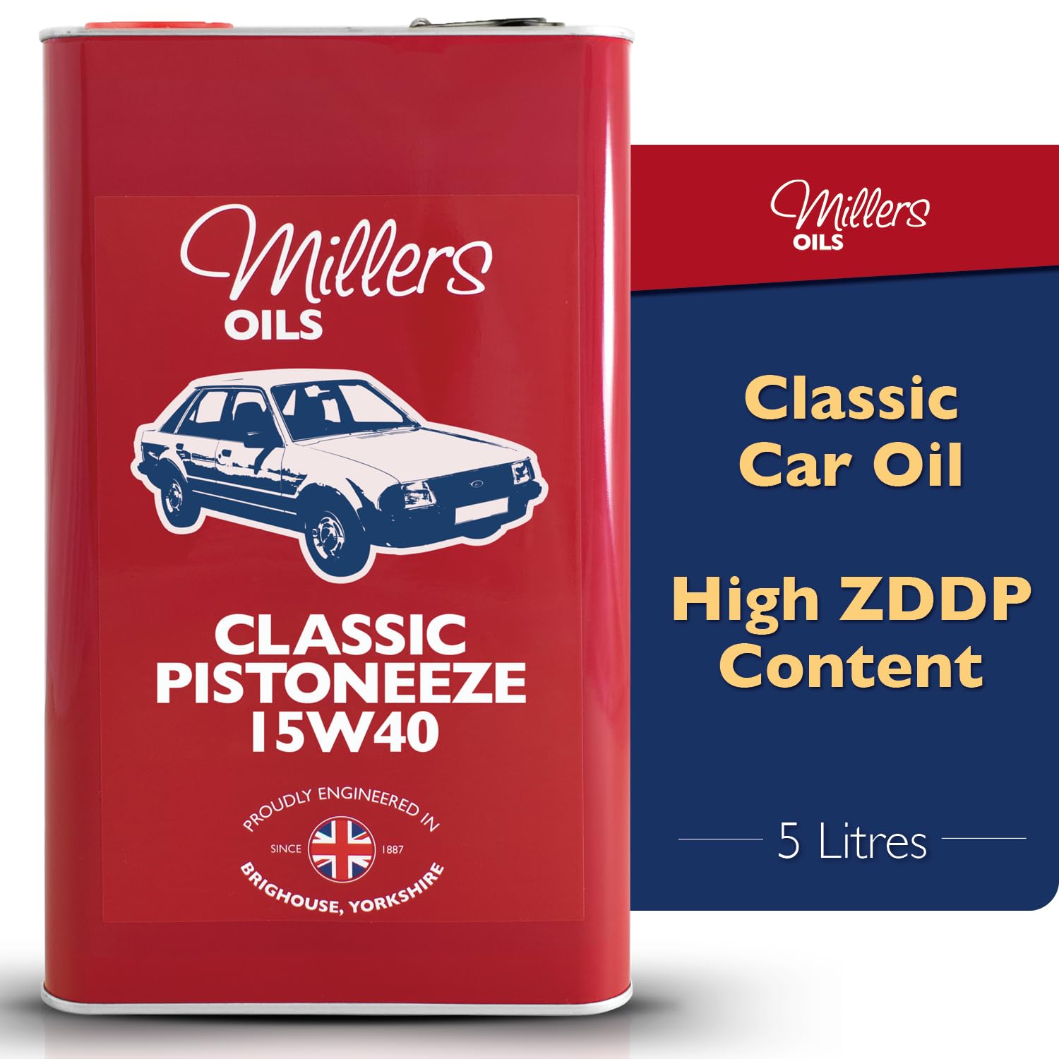 Millers Oil Classic Pistoneeze 15w40 Aceite de Motor Mineral, 5 litros