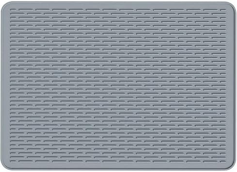 Induction Cooktop Mat Silicone Cooker Cover Home Heat-resistant Non-Slip Protector Kitchen Tools for Kitchen CounterGrey,76X53CM