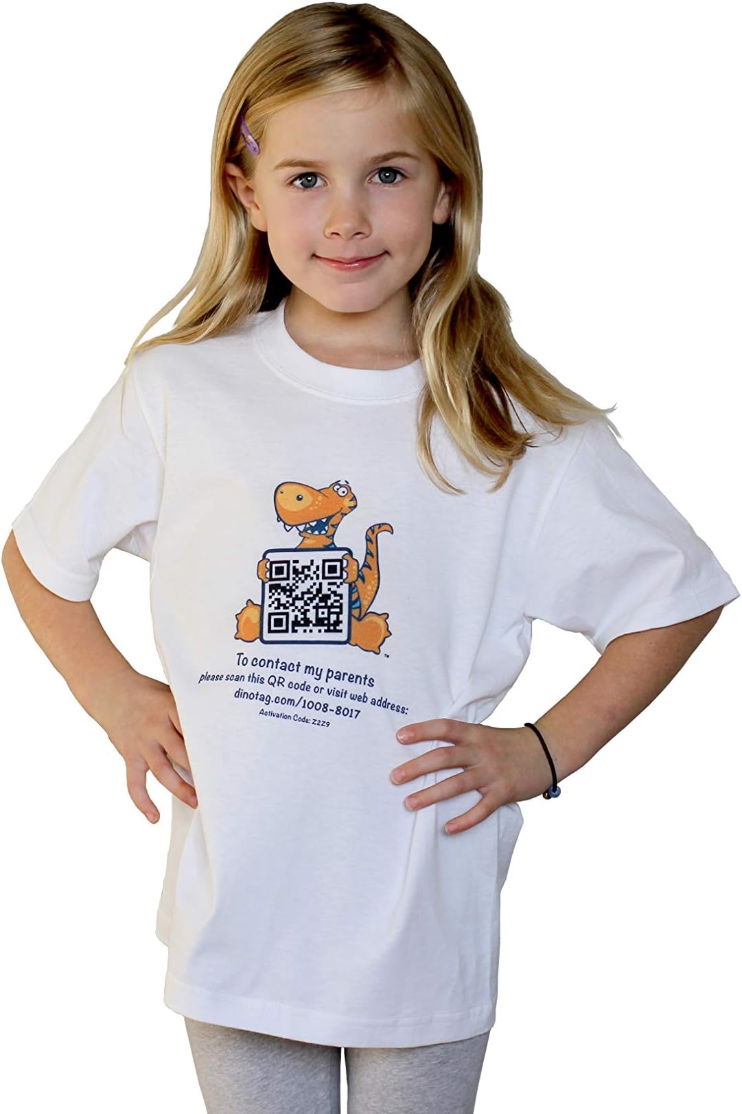 Dynotag® Kids Web Enabled Smart Safety T-Shirt with DynoIQ™ & Lifetime Service!