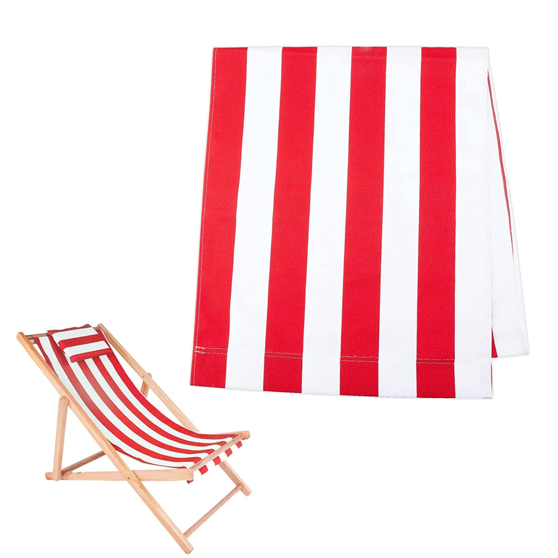 Eslinga de silla de cubierta 45x17 tela de lona impermeable para recambio de tumbona