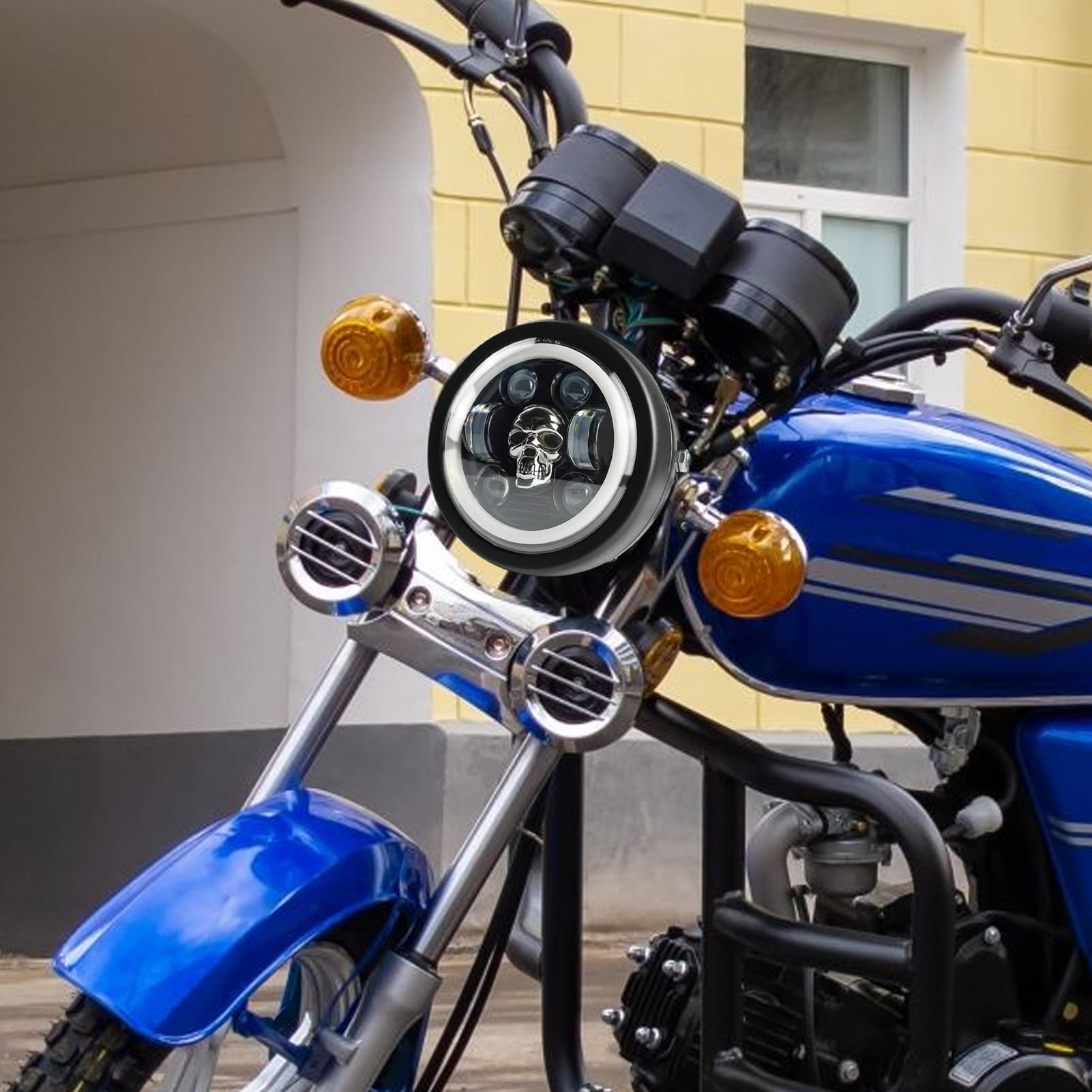 Reflektor LED do motocykli Kompatybilne części zamienne do reflektorów | Reflektor, dzięki czemu możesz bezpiecznie jeździć swoim motocyklem podczas podróży N