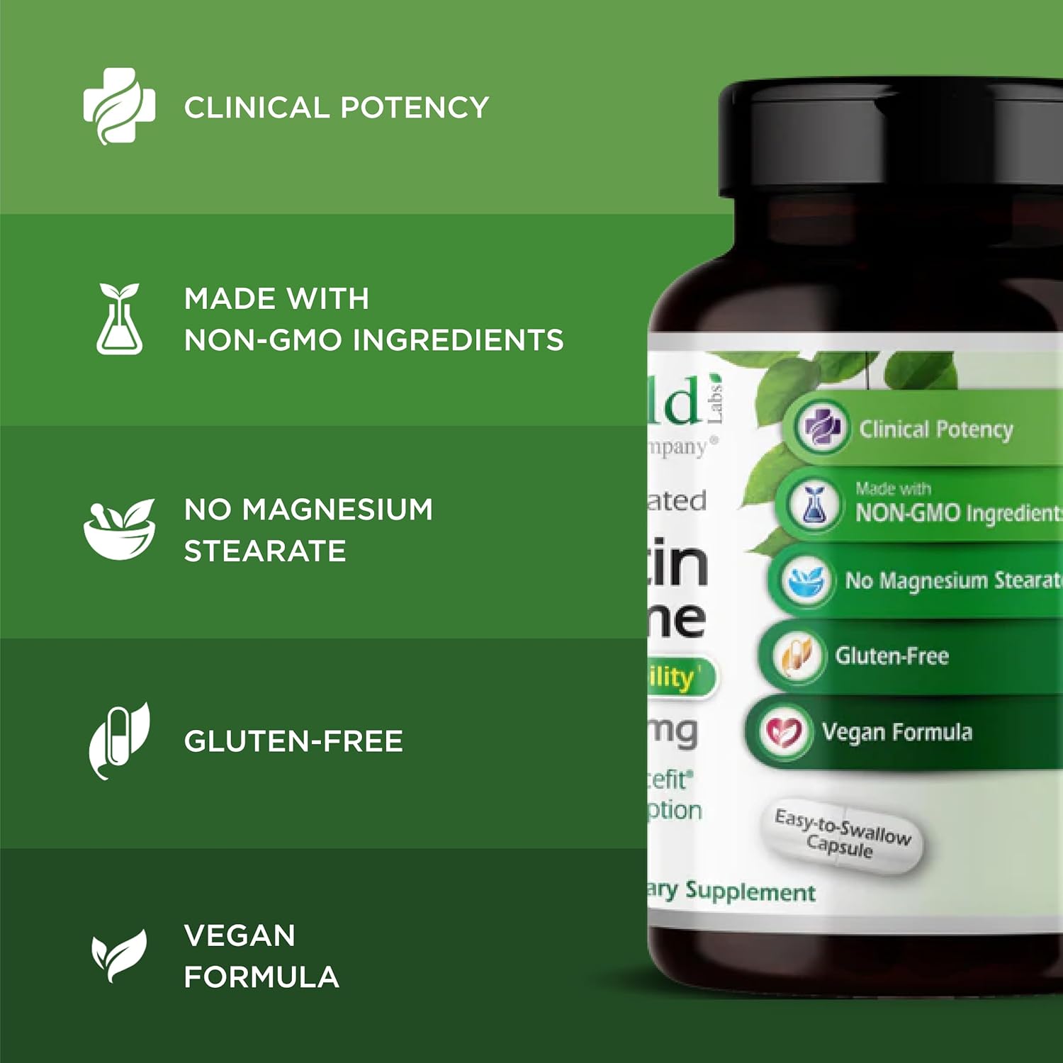 EMERALD LABS Quercetin Phytosome - Quercetin Complex for Immune Support - Vegan & Gluten-Free - 60 Vegetable Capsules - Image 4