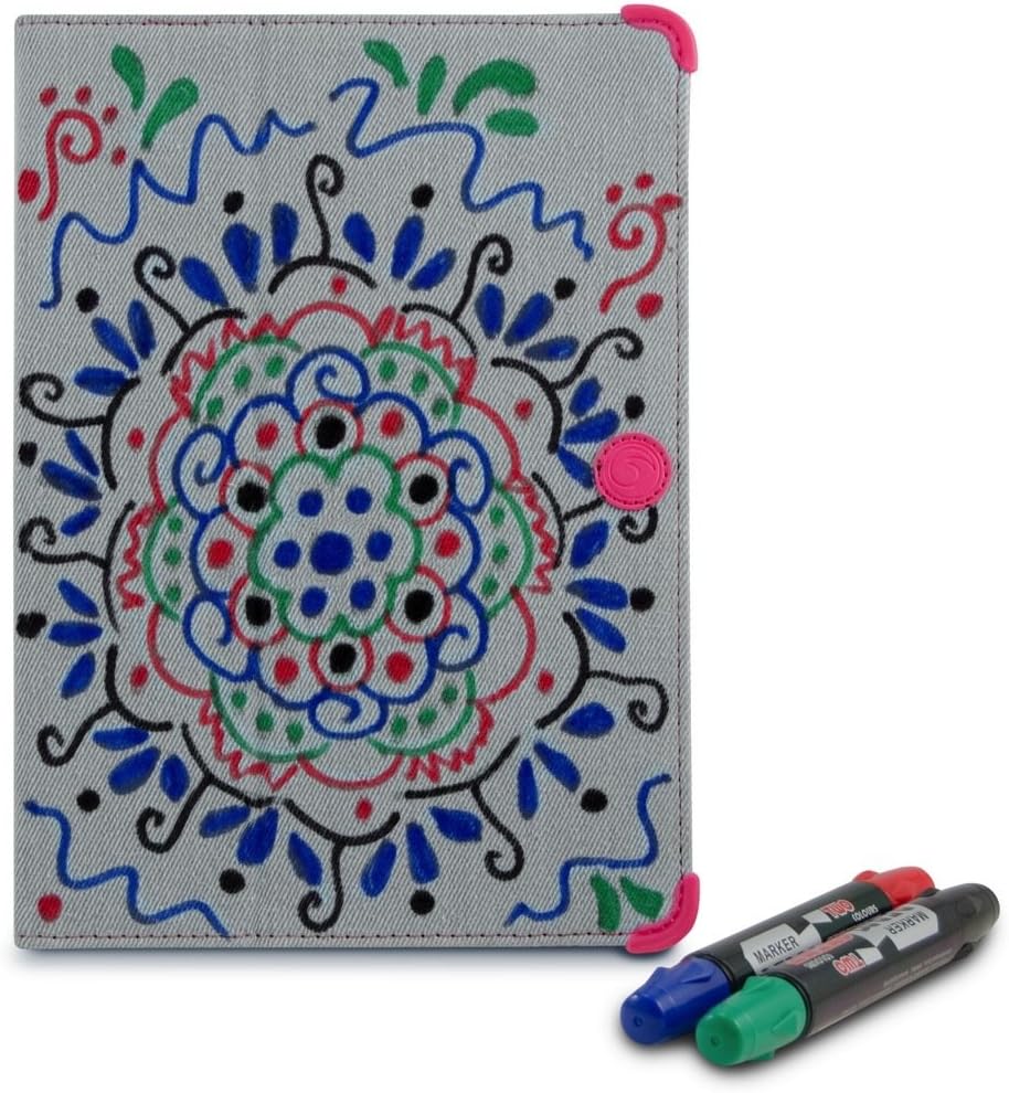 MarBlue Graffiti Case for iPad Air - Grey/Pink (AJGR14)
