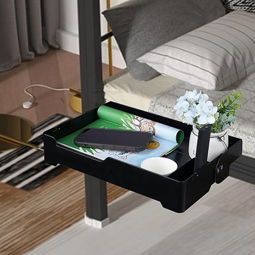 Miniatura 8 de YONGAIJIA YONGJIA - Estante plegable para mesita de noche, bandeja de litera para litera superior, universidad, dormitorio, litera para niños,