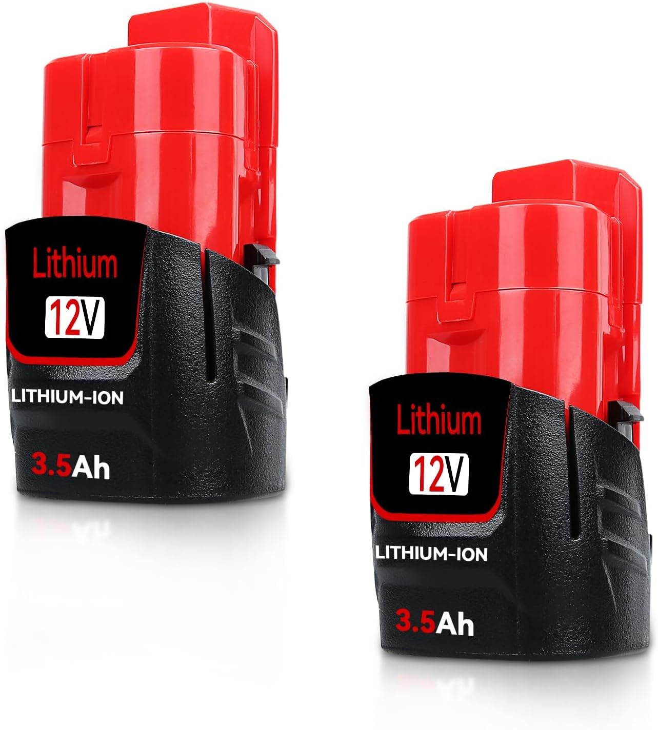 4Pack 3500mAh Lithium Ion Battery Replacement for Milwaukee 12v Battery Compatible with Milwaukee 12 Volt 48-11-2460 48-11-2401 48-59-2401 48-11-2402 Cordless Power Tools