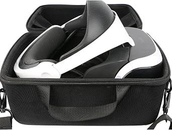khanka Hard Travel Carrying Case for Sony PlayStation PS VR2 Glasses | EVA Hard Shell, Mesh Pocket Accessory Storage, Travel-Ready Gaming Storage, Secure Custom Fit, Protective Case Only