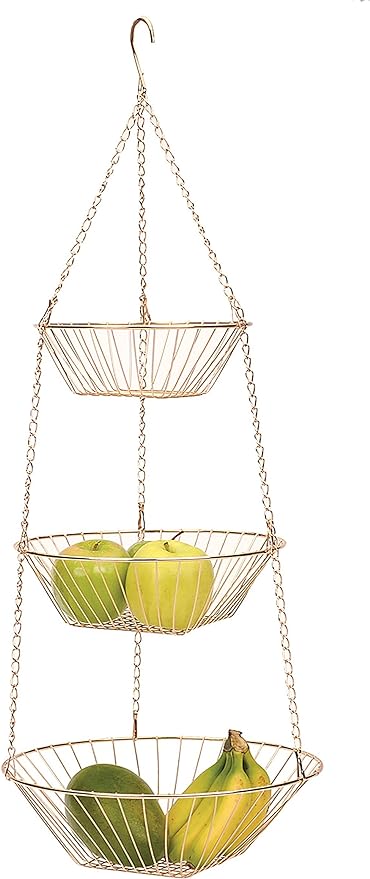 RSVP International Hanging Storage Collection 3-Tier Baskets