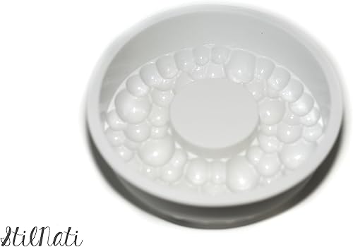 Miniatura 4 de Molde de corona de burbujas de silicona, molde para pastel 3D, molde para hornear, pasteles de gasa de mousse, sartén, galletas, dulces, helado,