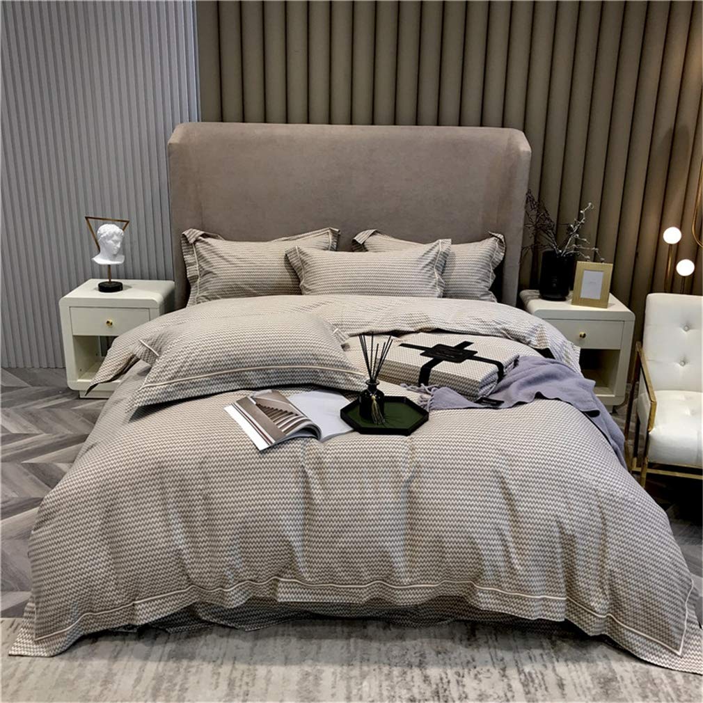 Ensemble de draps en flanelle de coton premium et parure de lit quatre pièces de 2,0 m