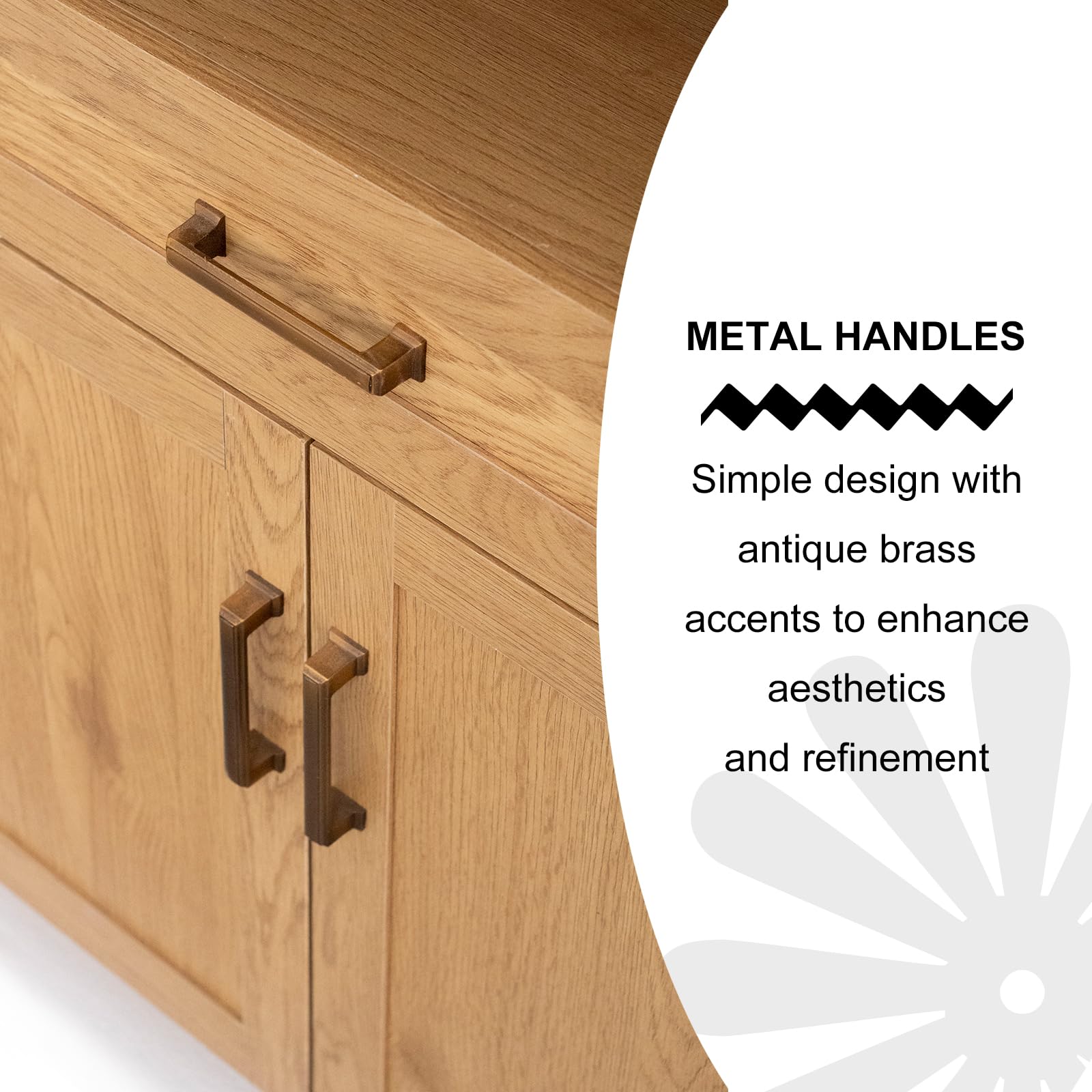 Armadietto corto ad arco con cassetti, libreria moderna in legno con anta, vetrina ad arco con ripiani, libreria per cucina, soggiorno, camera da letto, ingresso, naturale