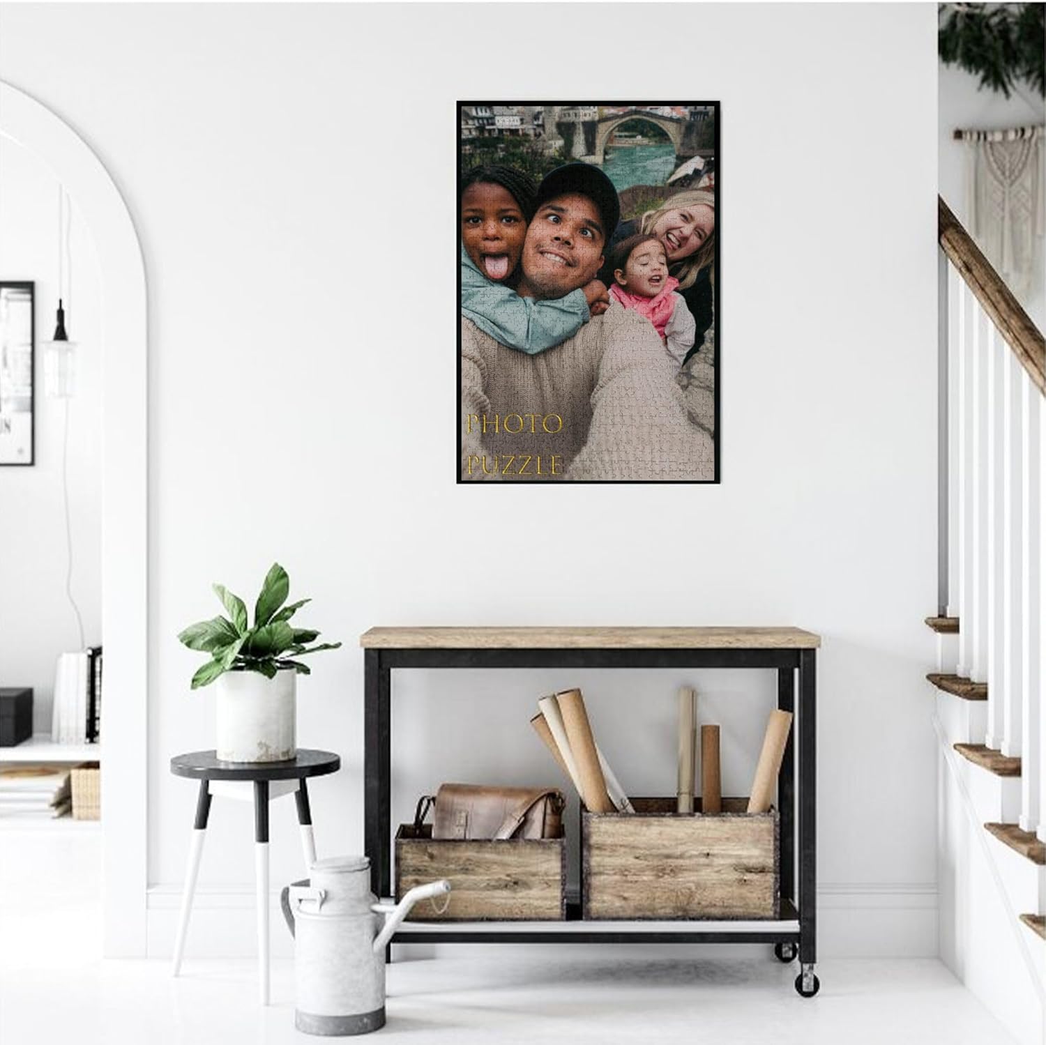 Personalized Photo Puzzle, Custom Jigsaw with Your Name– 1000 Pieces - DIY Game Night Present for Adults, Unique Gifts for Christmas, Halloween, Birthday, Anniversaries Graduations