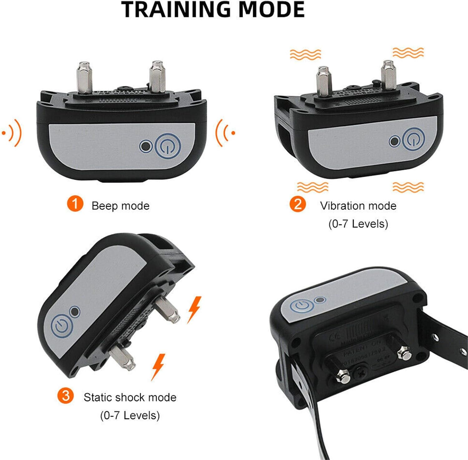 Dog Fence Wireless & Training Collar 2-in-1, Electric Pet Containment System, Rechargeable Waterproof Receiver Shock & Beep Collar, Adjustable Range Upto 990ft, Harmless for All Dogs, 3 Dogs Meanwhile